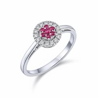 Ringe Gaurosa Dame Liana in Gold Diamante 0.14 Ct 10480939 - 10480939